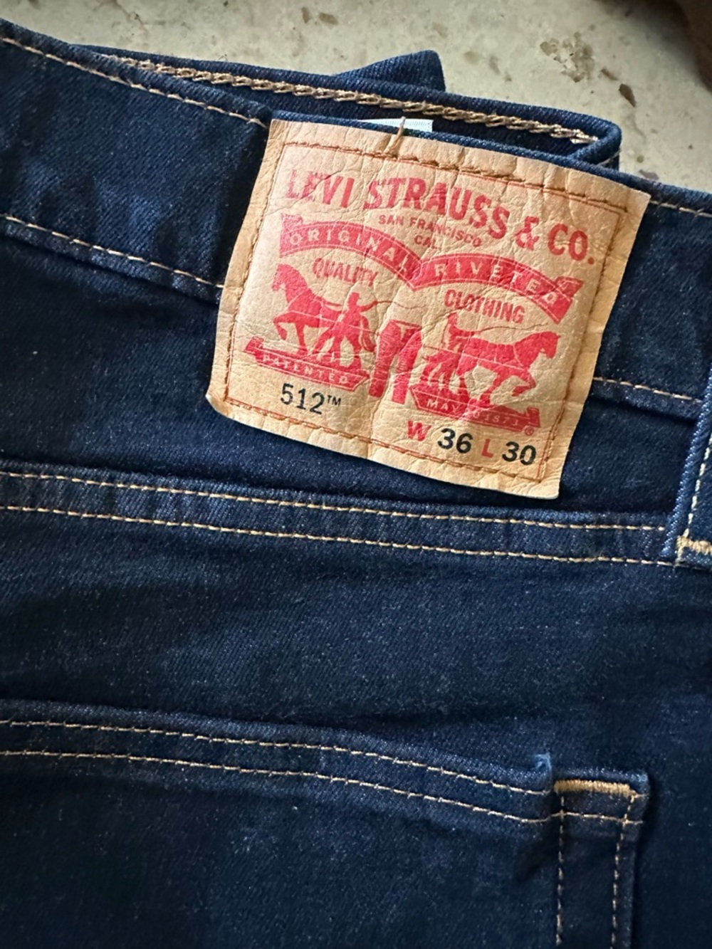 Levi's 512 Slim Jeans in Dark Indigo 36/30